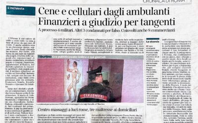 Cene di lusso e regali dagli ambulanti: finanzieri a giudizio per tangenti